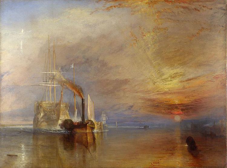 J.M.W. Turner The  Fighting Temeraire Tugged to het last berth to be Broken Up (mk09) Sweden oil painting art